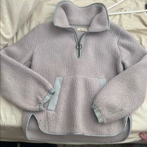 Madwell fleece Lavender Quarter-Zip Pullover